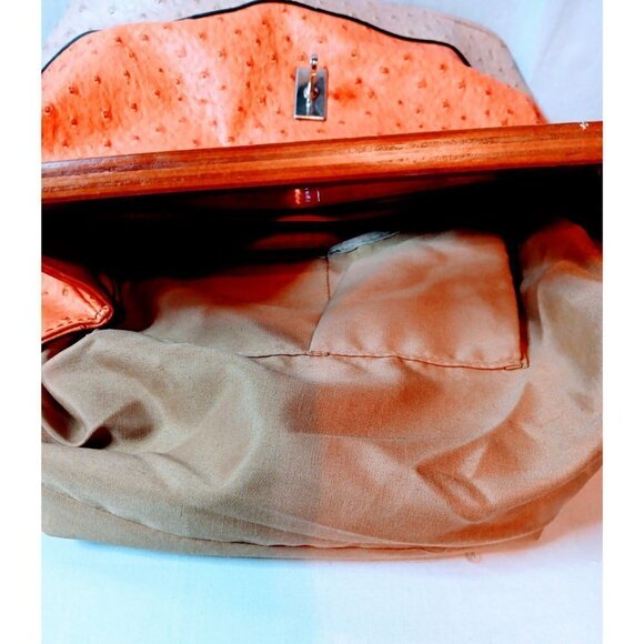 Hananel Wood Handle Tote Purse - Picture 9 of 12